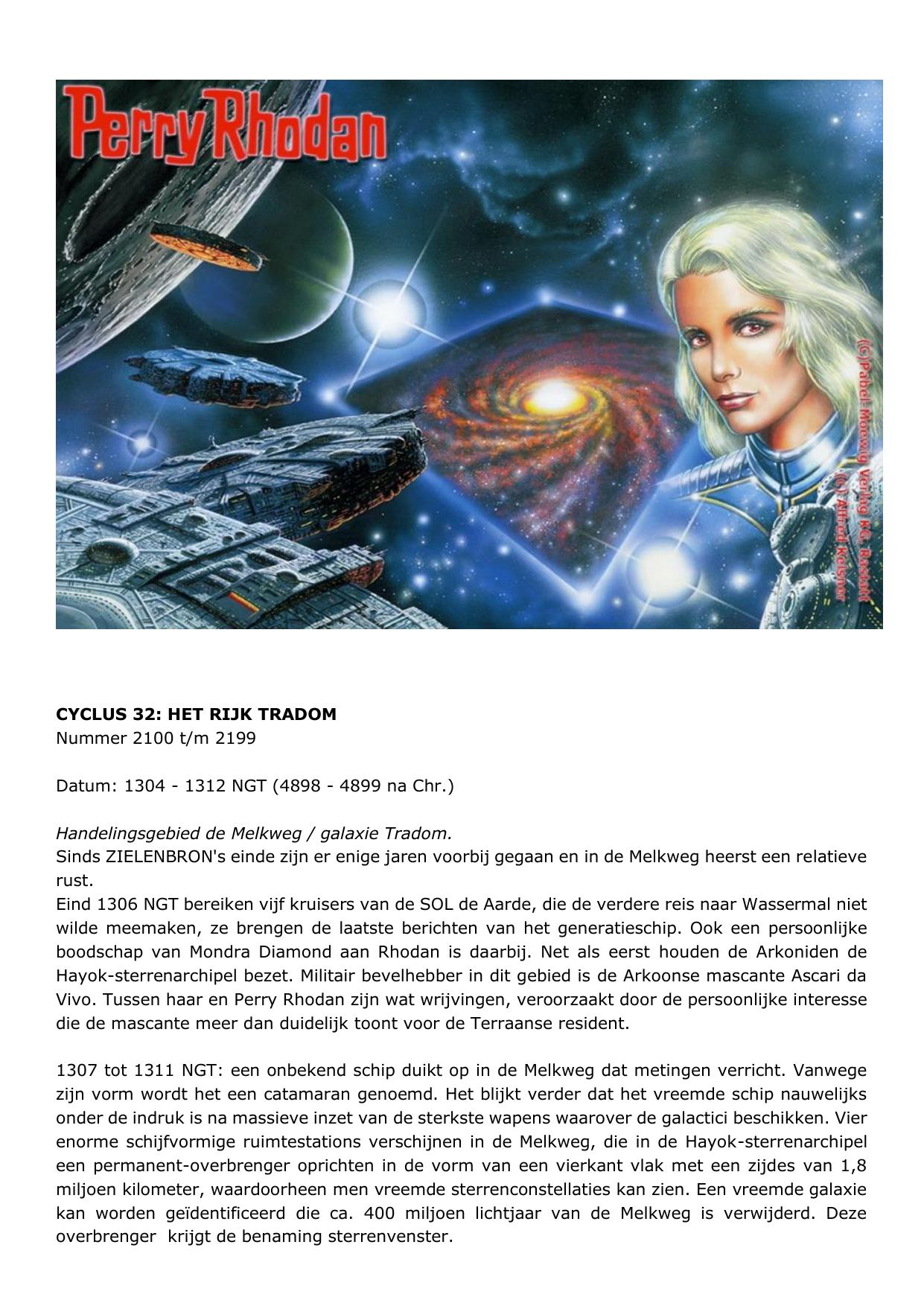 Perry Rhodan - Samenvatting CYCLUS 32 - Thoregon