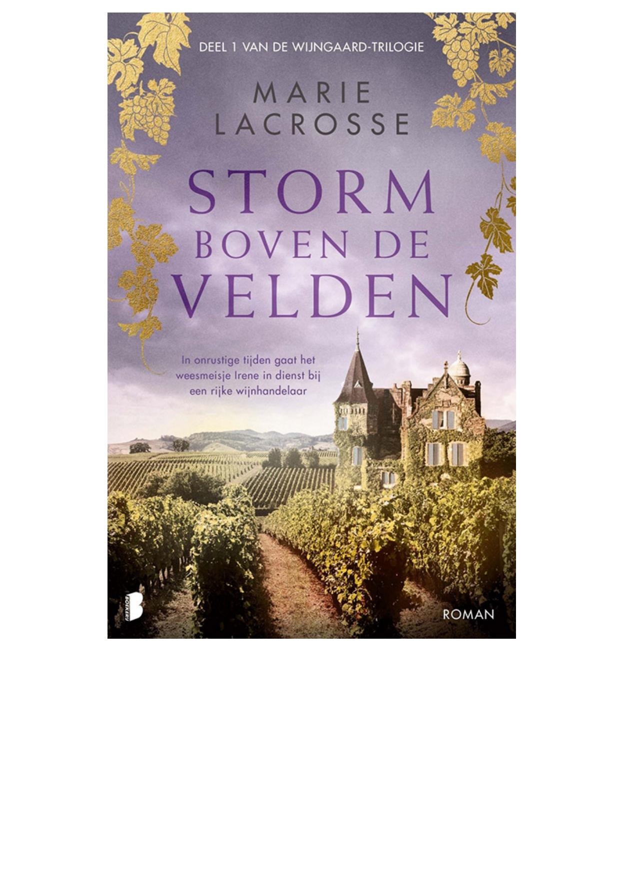 Storm boven de velden