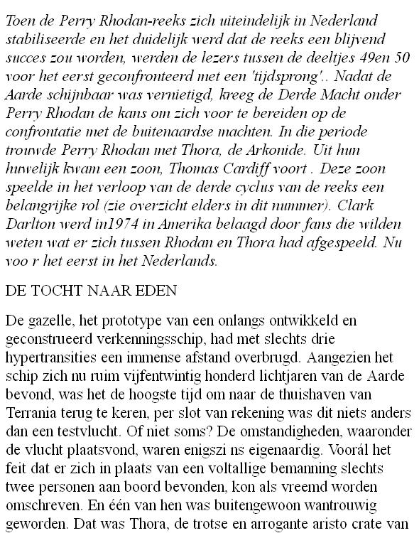 a - de tocht naar eden