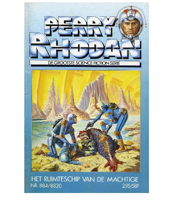 Het ruimteschip van de machtige