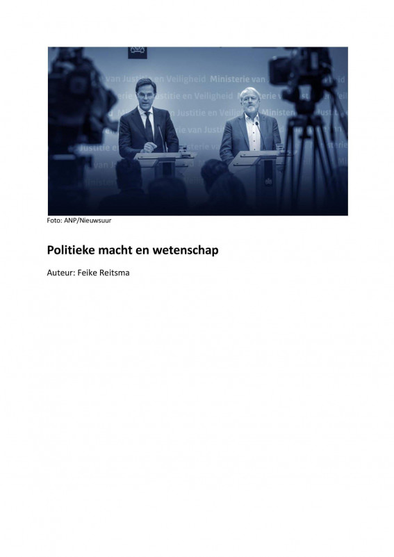 Politieke Macht En Wetenschap
