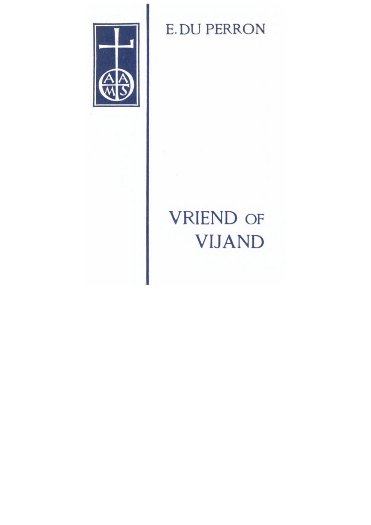 Vriend of vijand (Cahiers van een lezer)