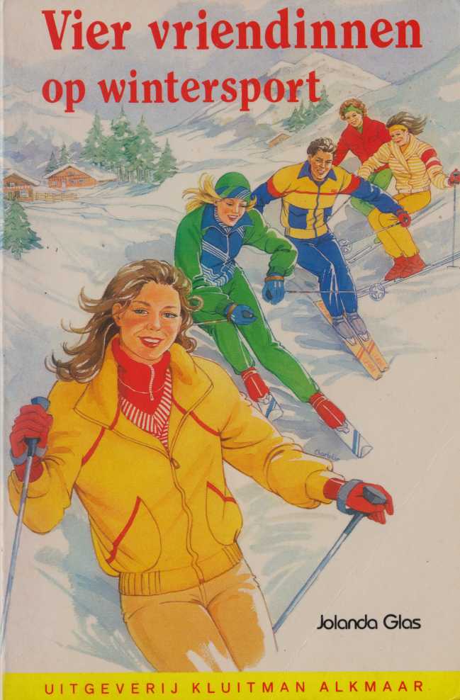 Vier vriendinnen op wintersport