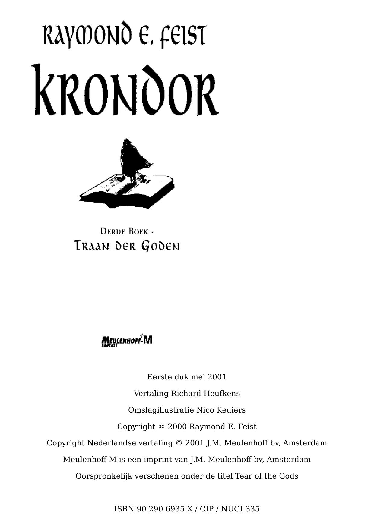 Krondor derde boek traan der goden