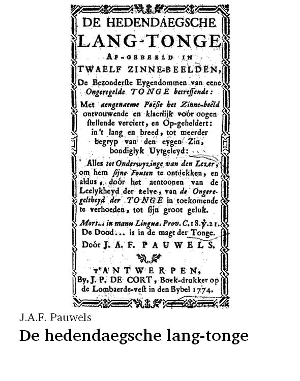De hedendaegsche lang-tonge