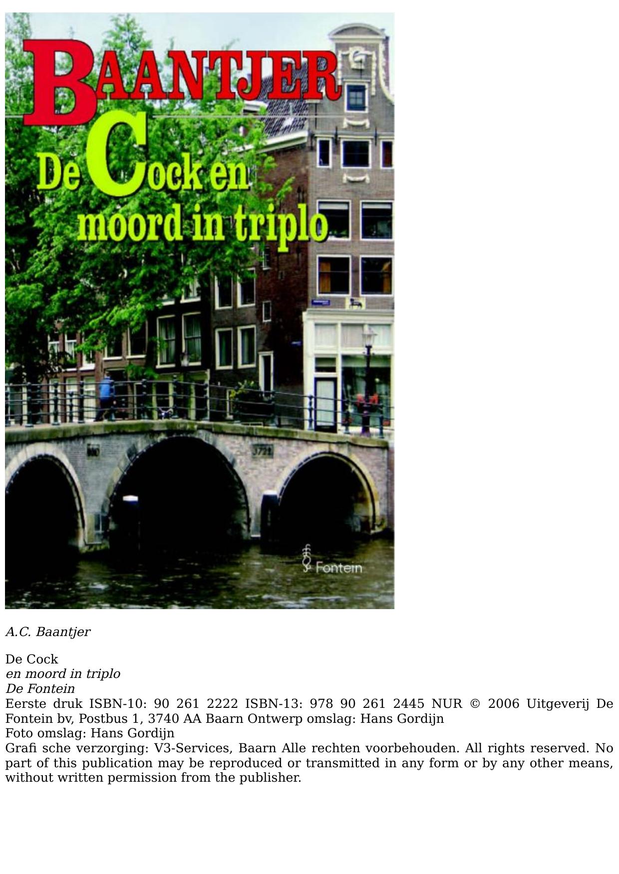 De Cock en de moord in triplo