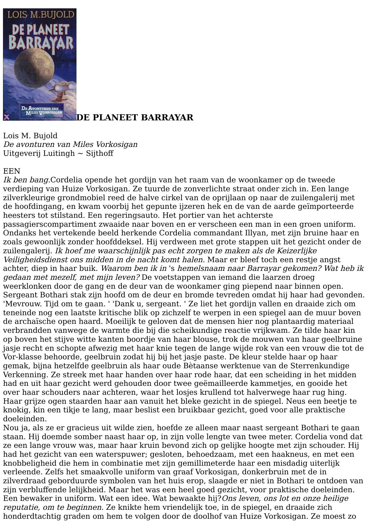 De planeet Barrayar