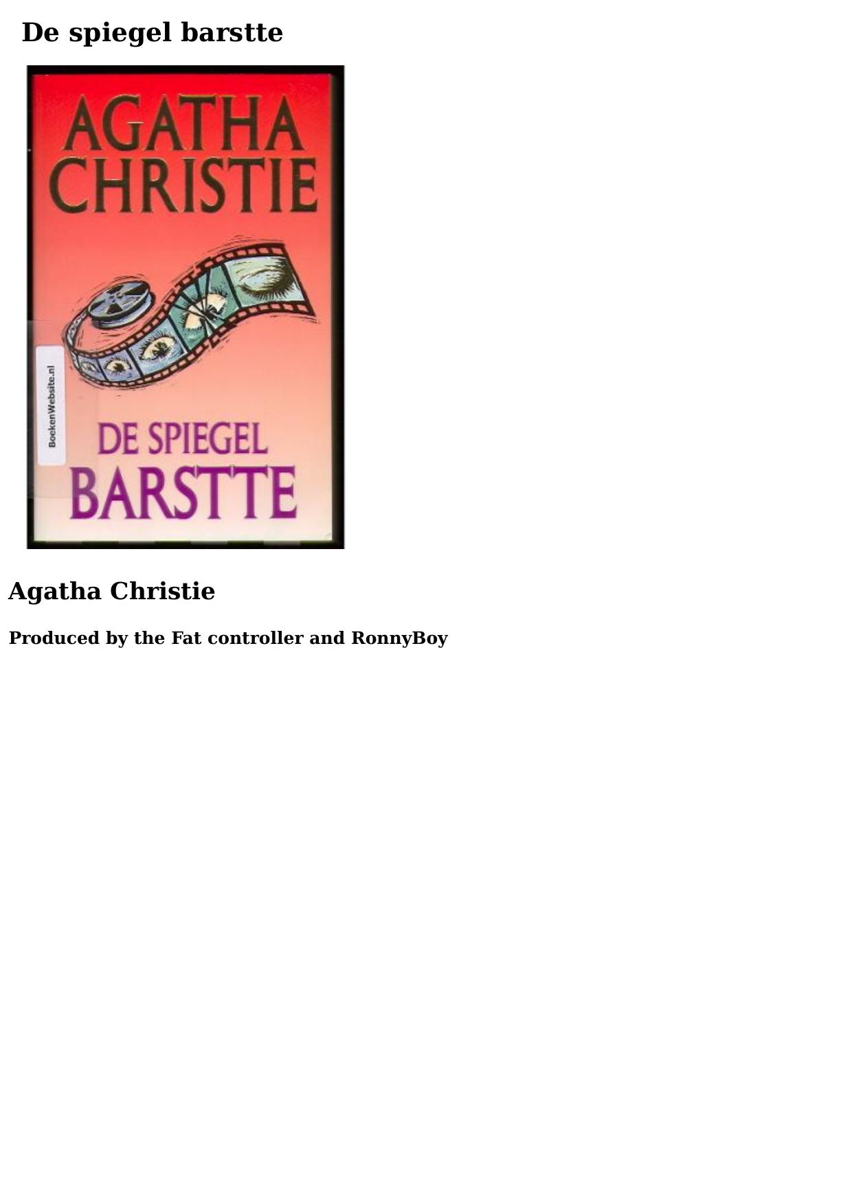 De spiegel barstte