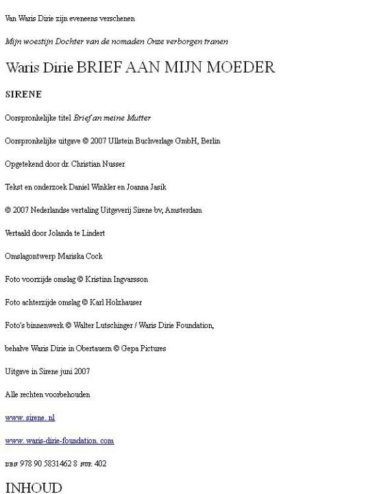 Brief aan mijn moeder