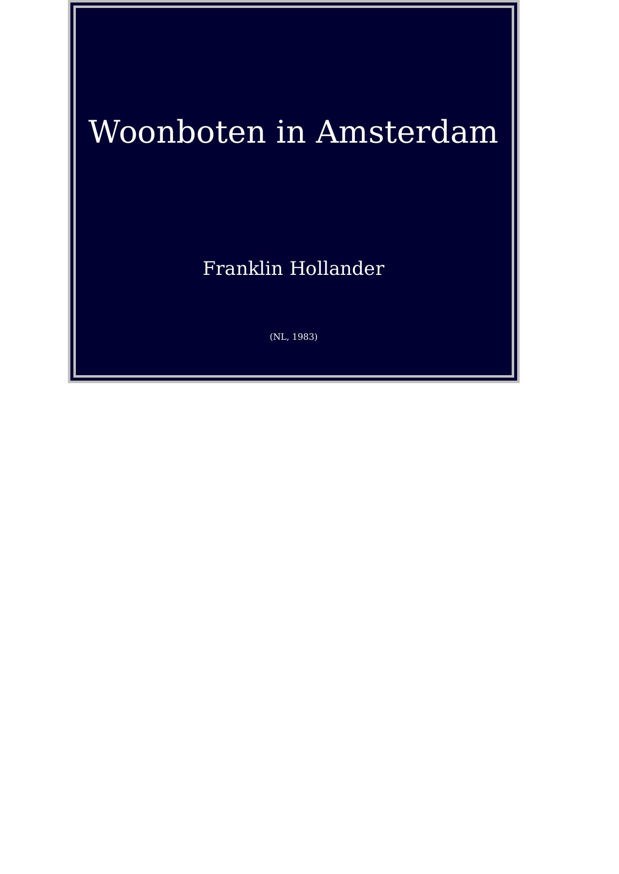 Woonboten in Amsterdam (NL, 1983)