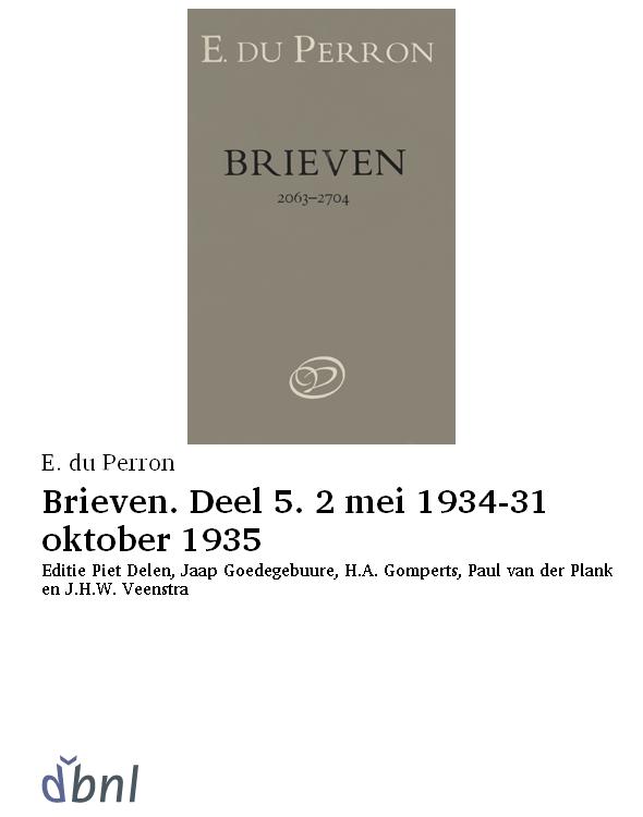 Brieven. Deel 5. 2 mei 1934-31 oktober 1935