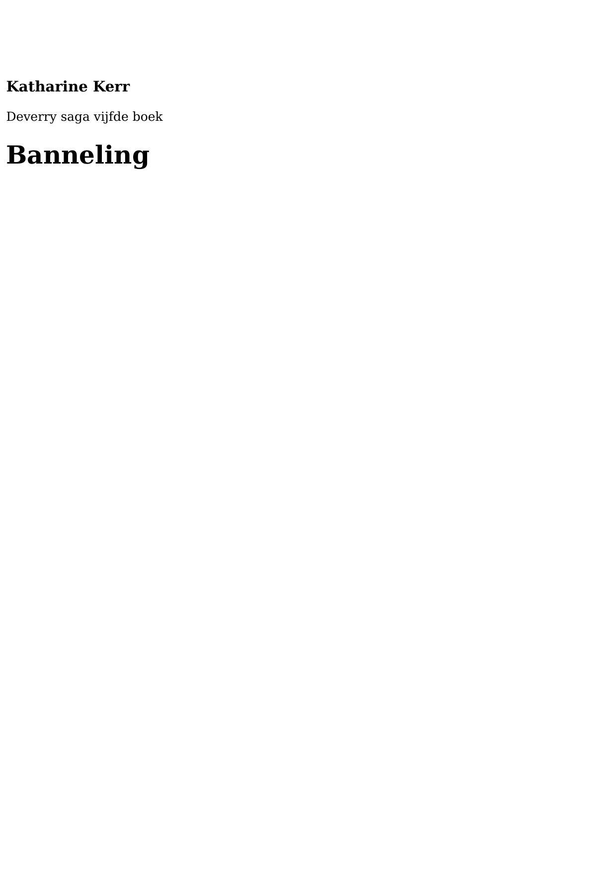 Deverry 5 - Banneling