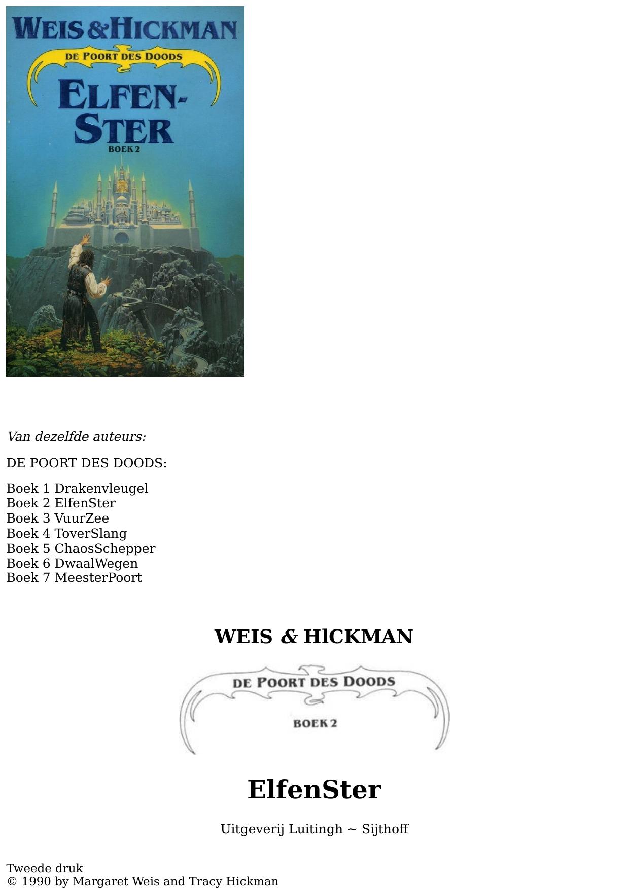 De poort des doods - boek 2 - Elfenster