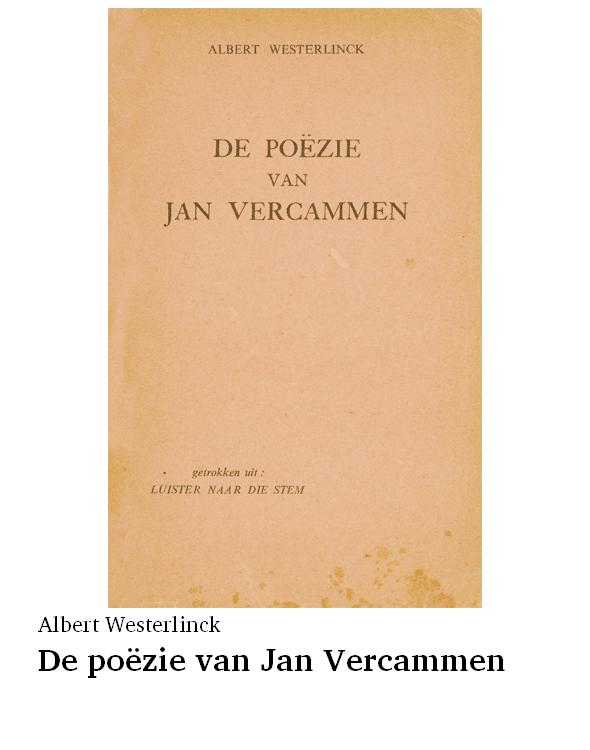 De poëzie van Jan Vercammen