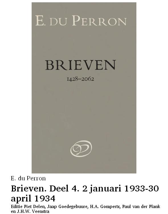 Brieven. Deel 4. 2 januari 1933-30 april 1934