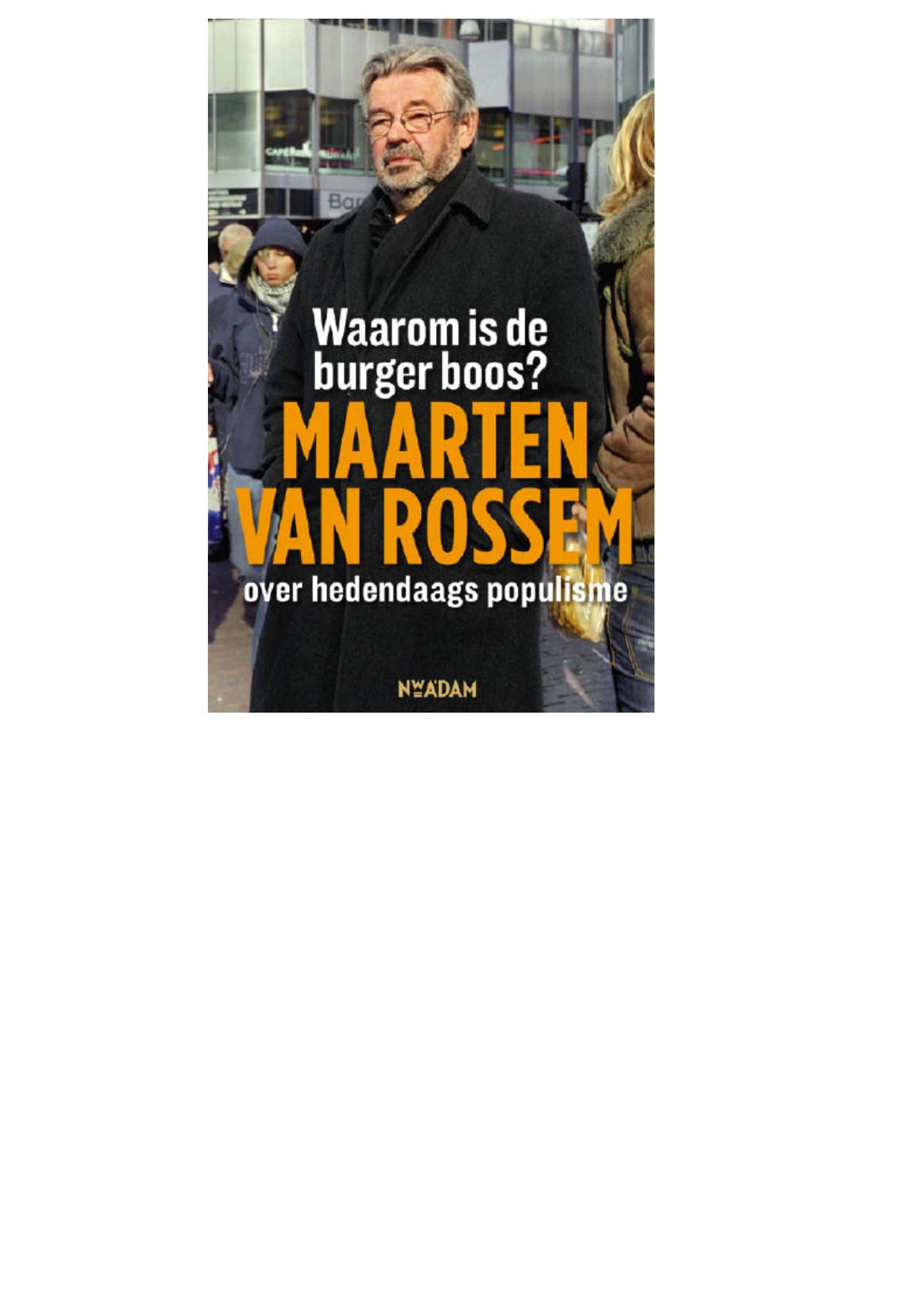 Waarom is de burger boos?