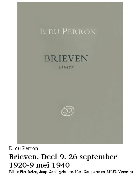 Brieven. Deel 9. 26 september 1920-9 mei 1940