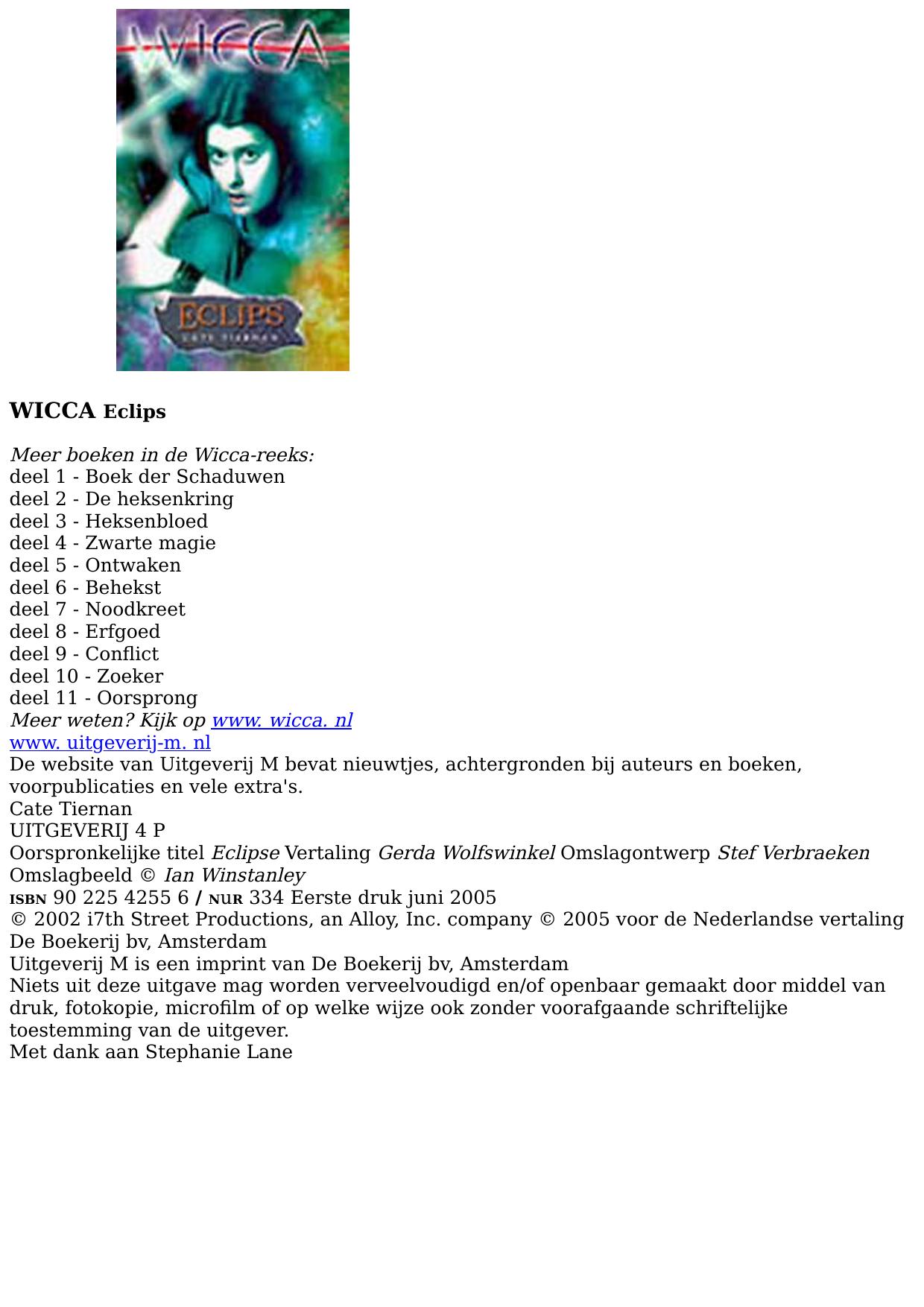 Wicca - deel 12 - eclips