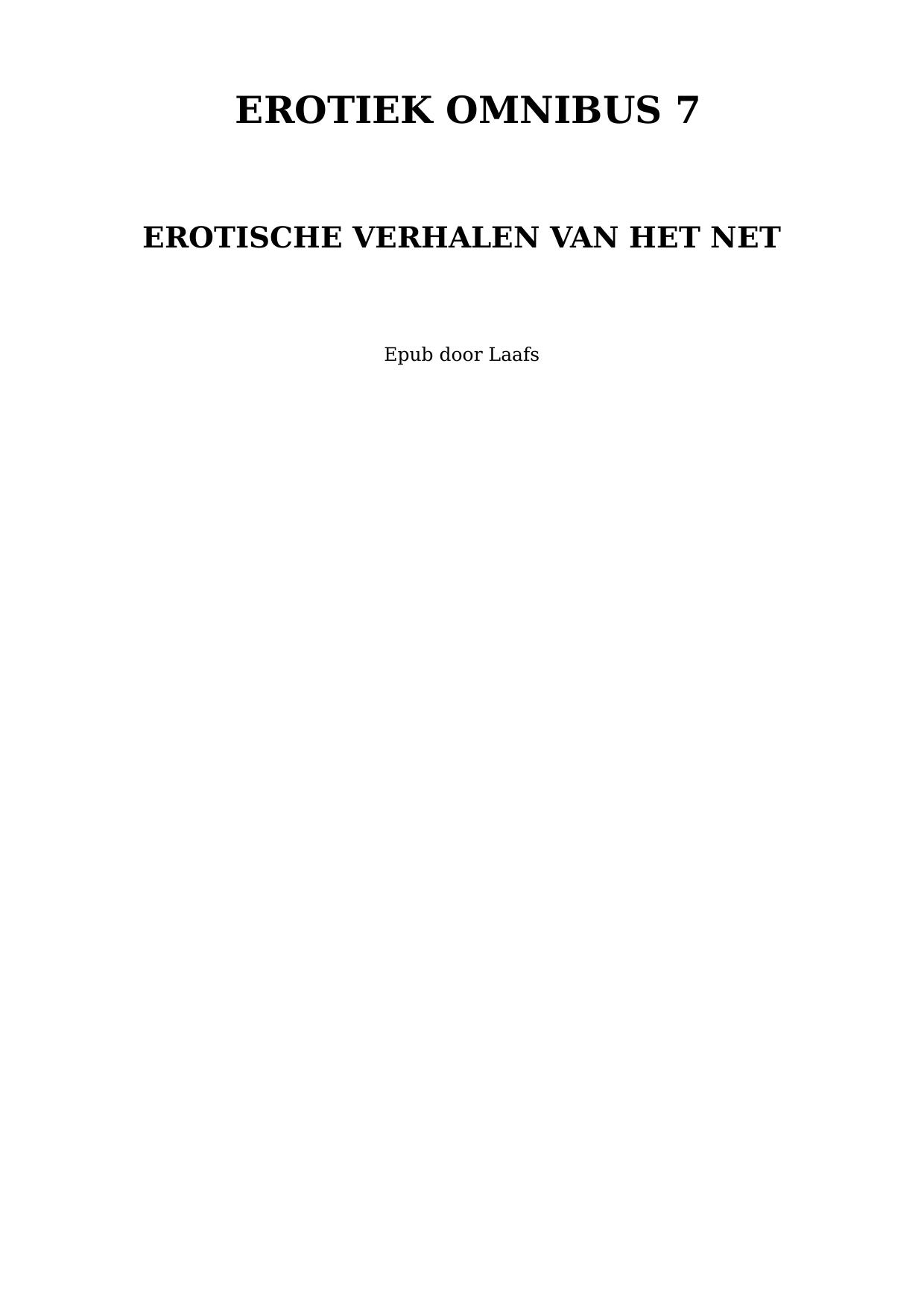 Erotiek Omnibus 7