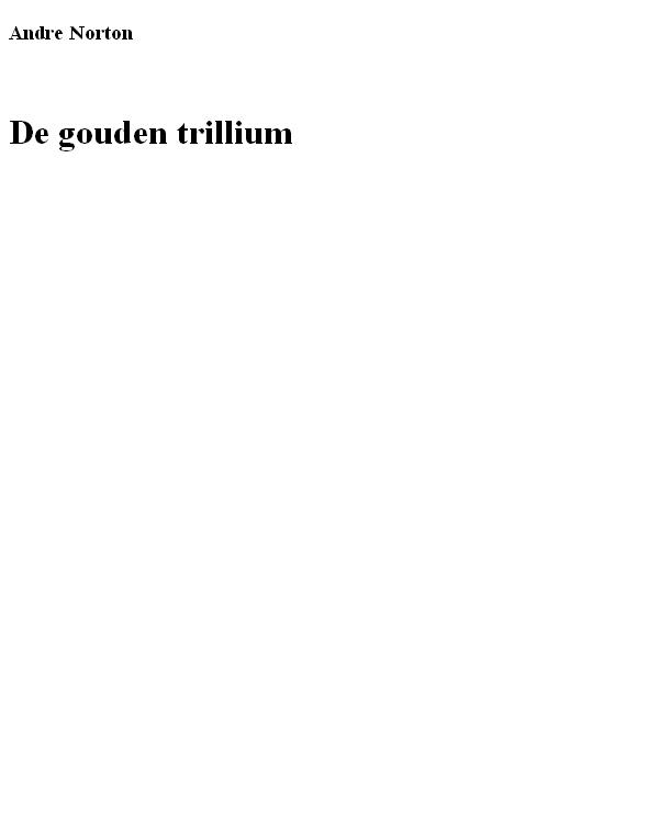 De gouden trillium