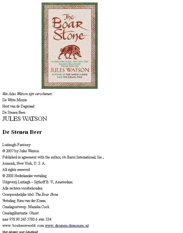 De stenen beer