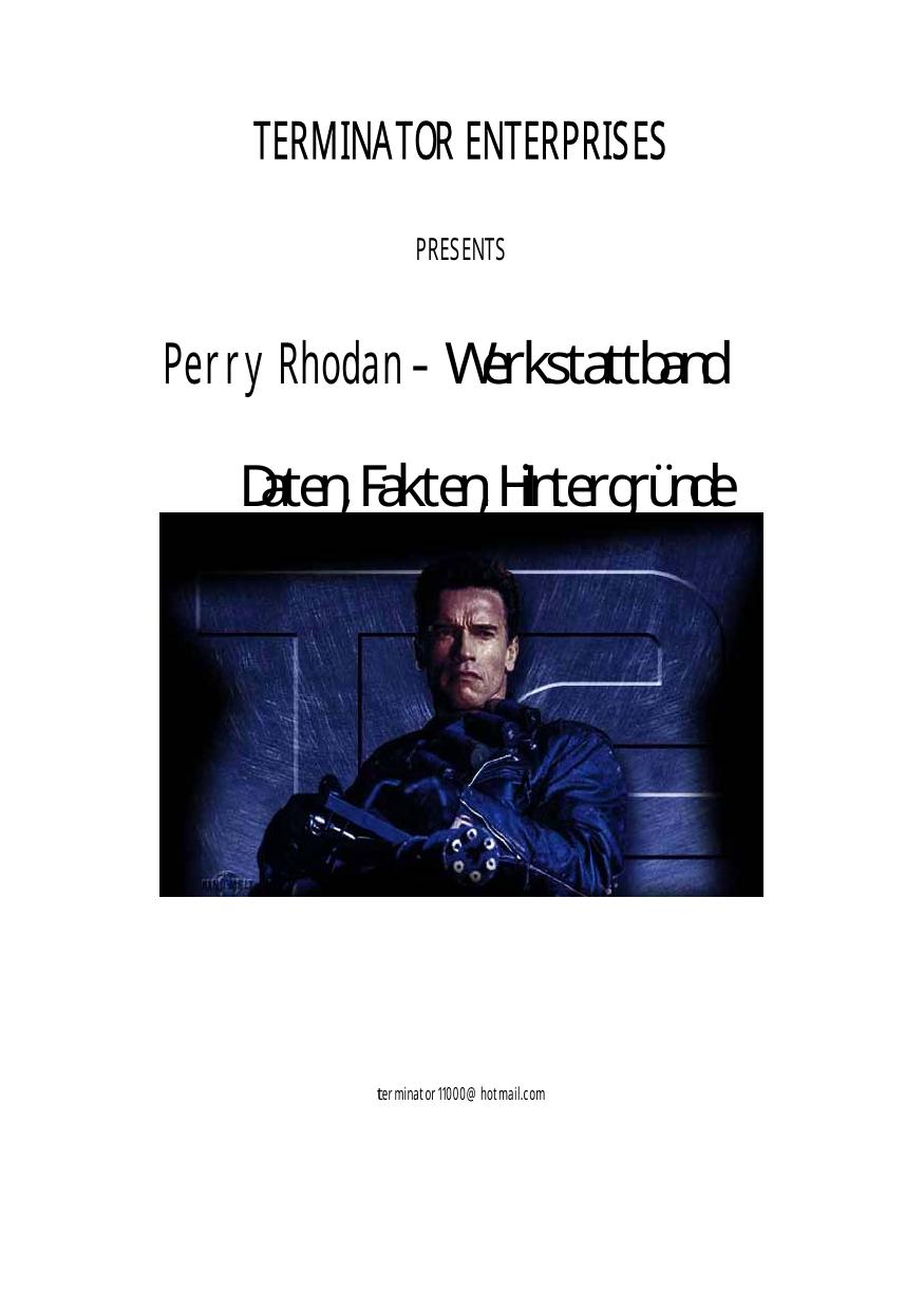 Perry Rhodan Werkstattband