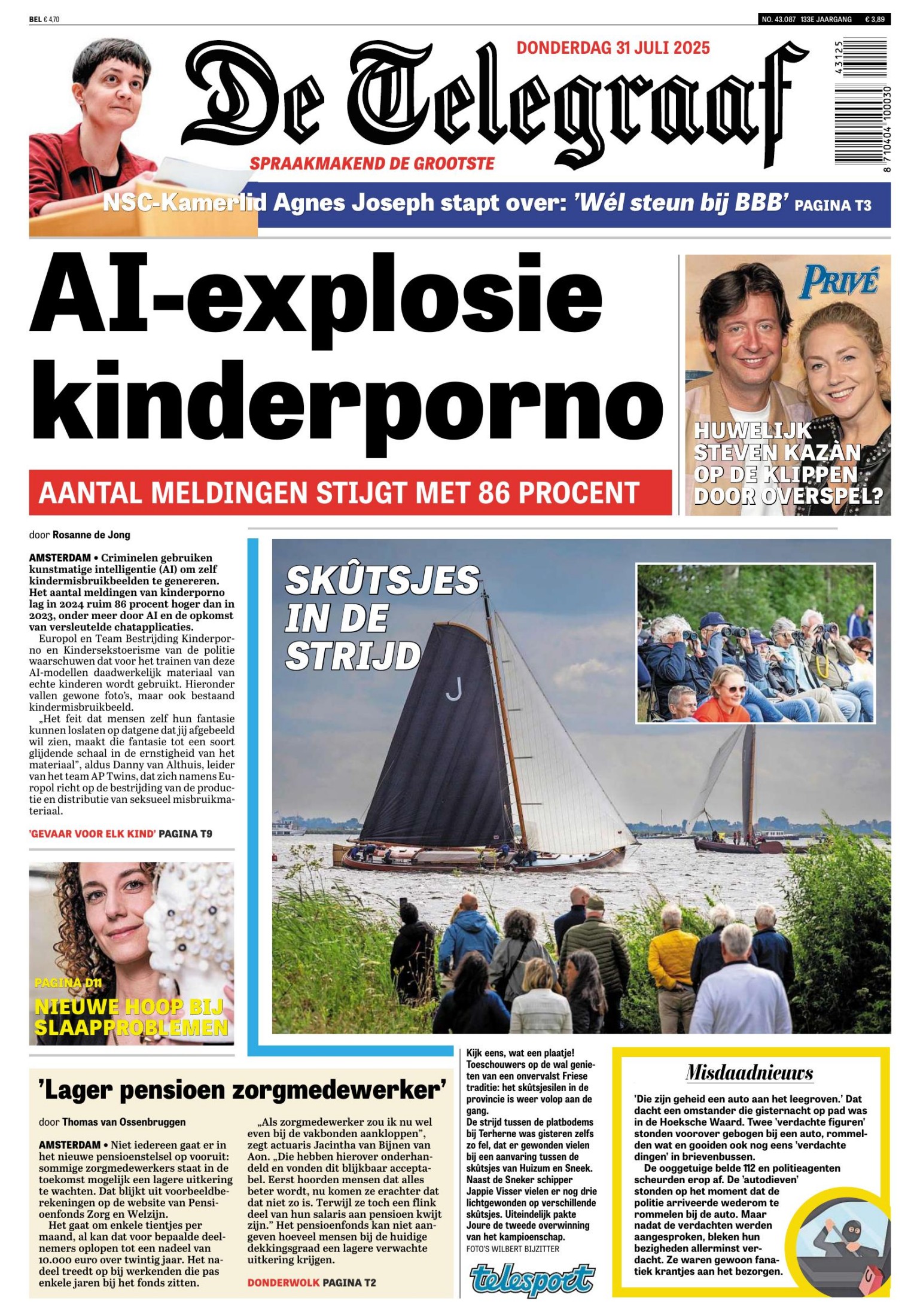 De Telegraaf 31-07-2025