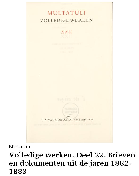 Volledige werken. Deel 22. Brieven en dokumenten uit de jaren 1882-1883