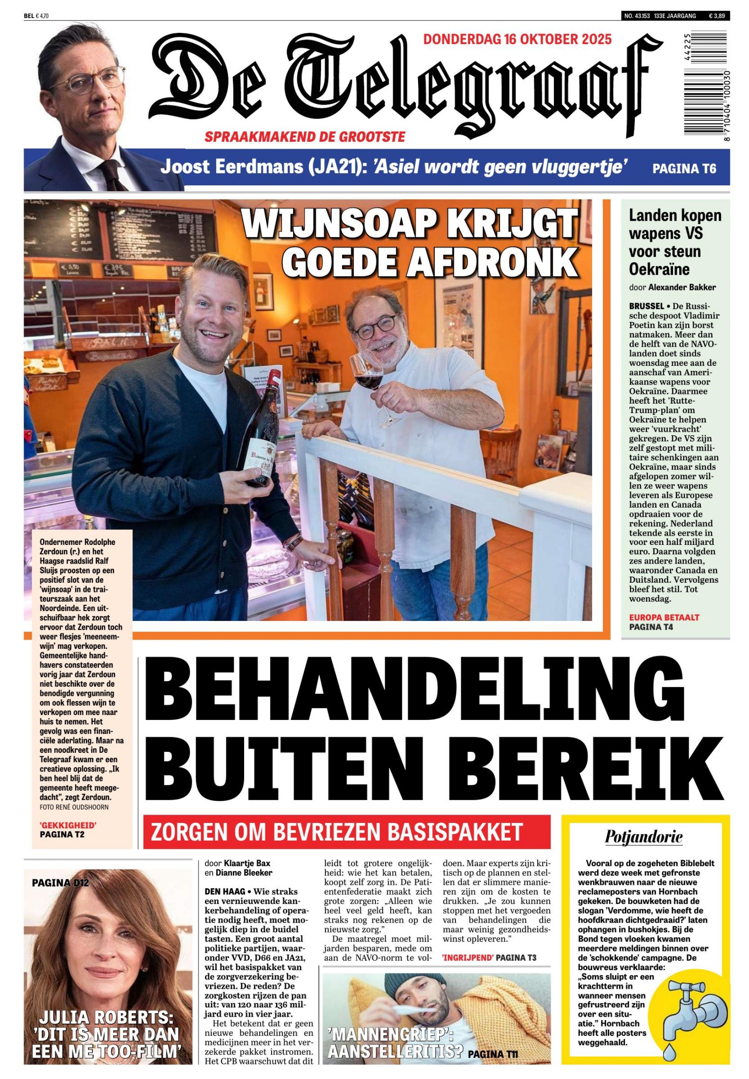 De Telegraaf 16-10-2025