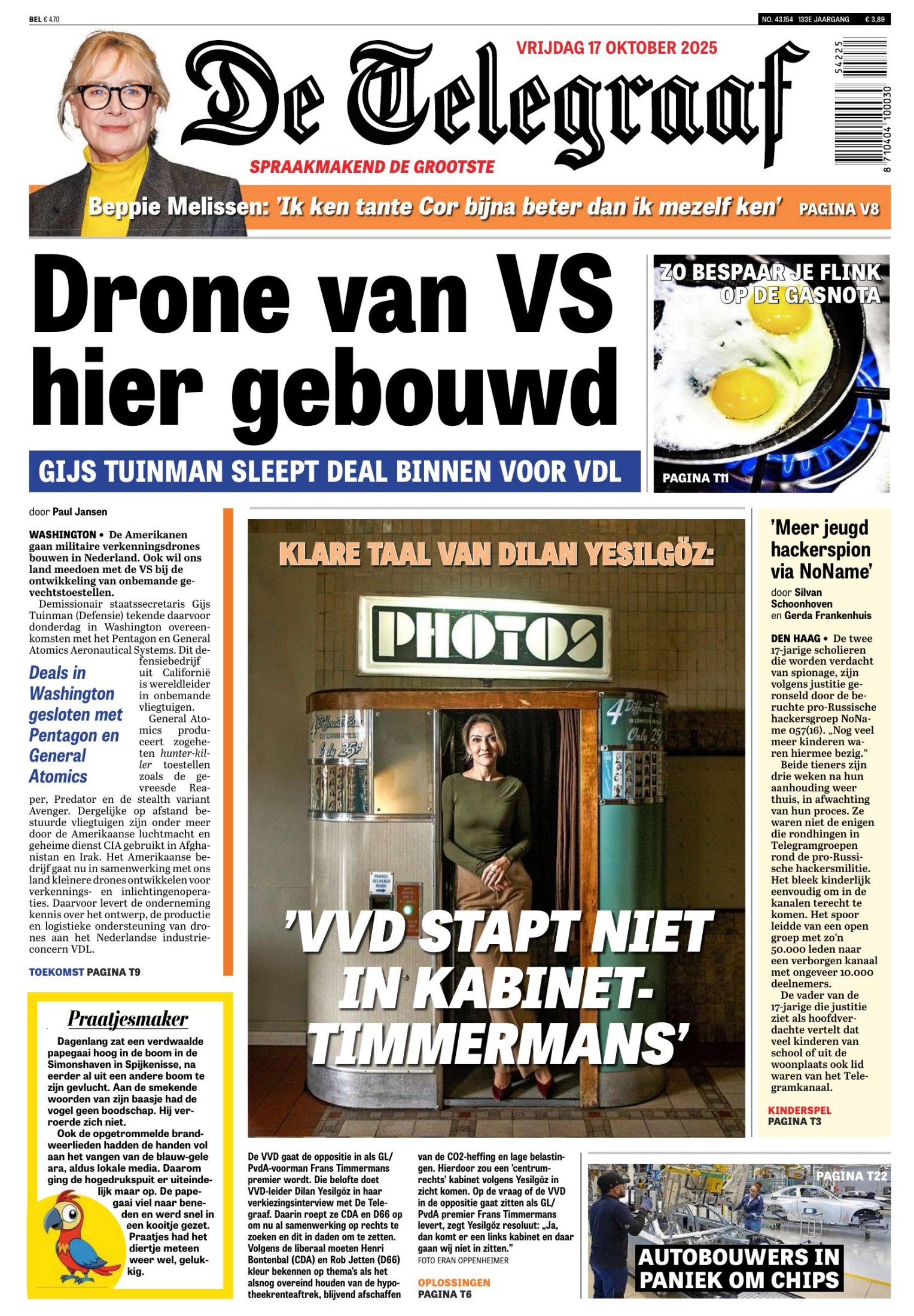 Telegraaf 17 Oktober 2025