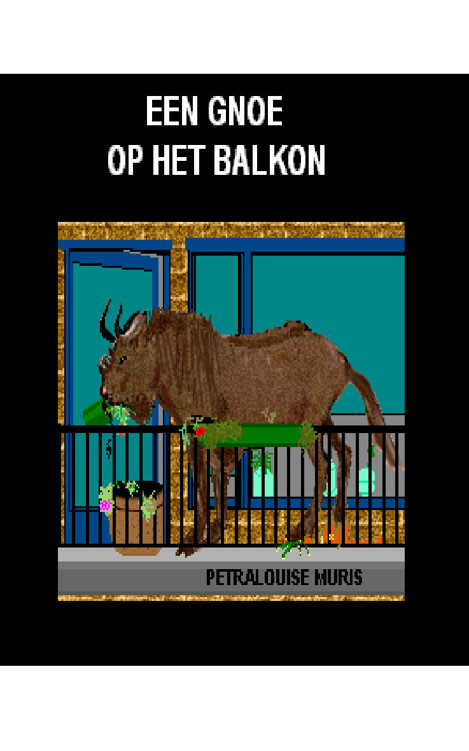 Een gnoe op het balkon.