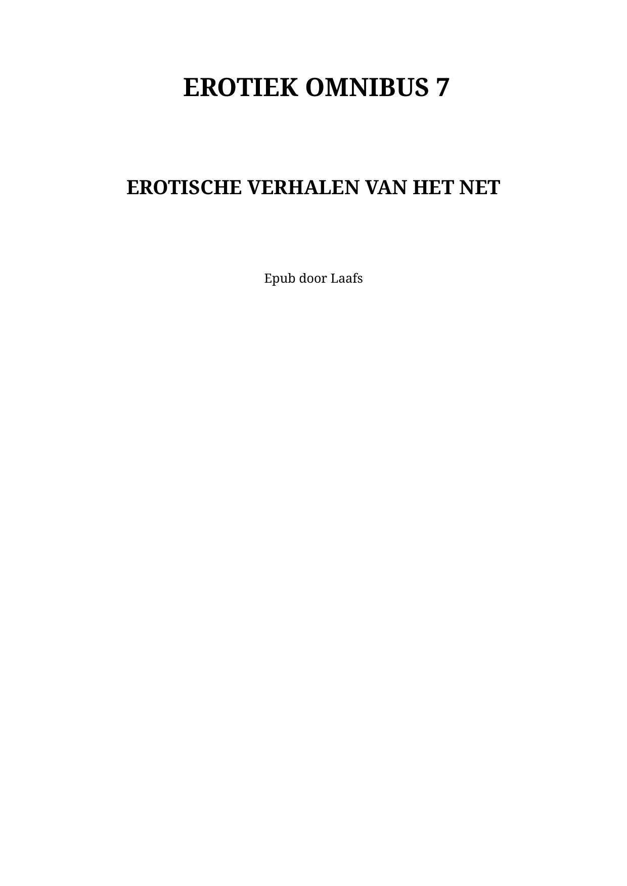 Erotiek Omnibus 7