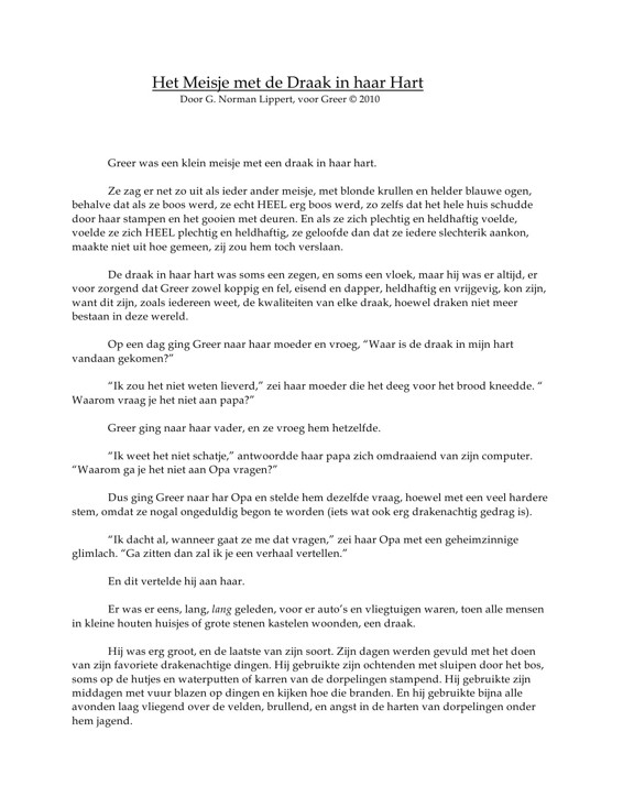 Het Meisje Met een Draak in Haar Hart