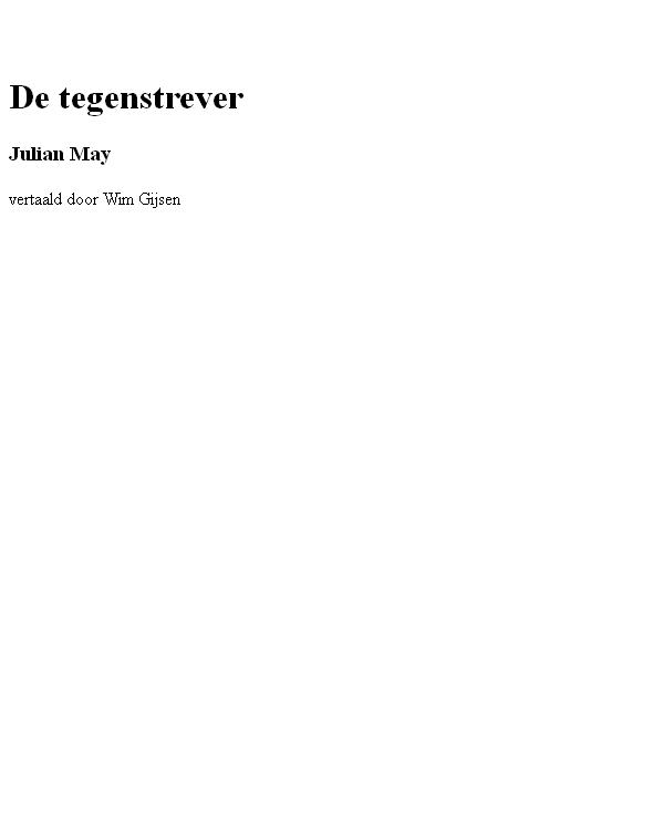 De Tegenstrever