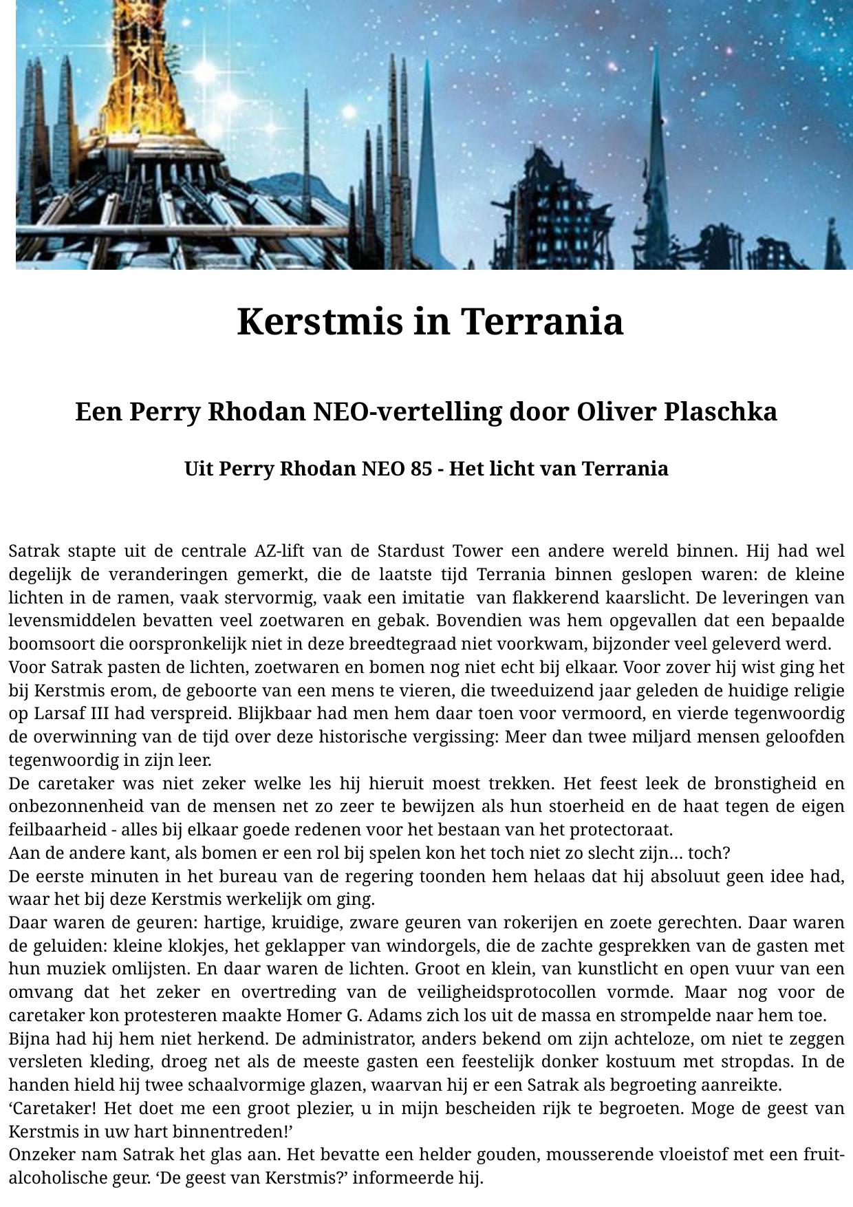 Perry Rhodan NEO 85 - Kerstmis in Terrania