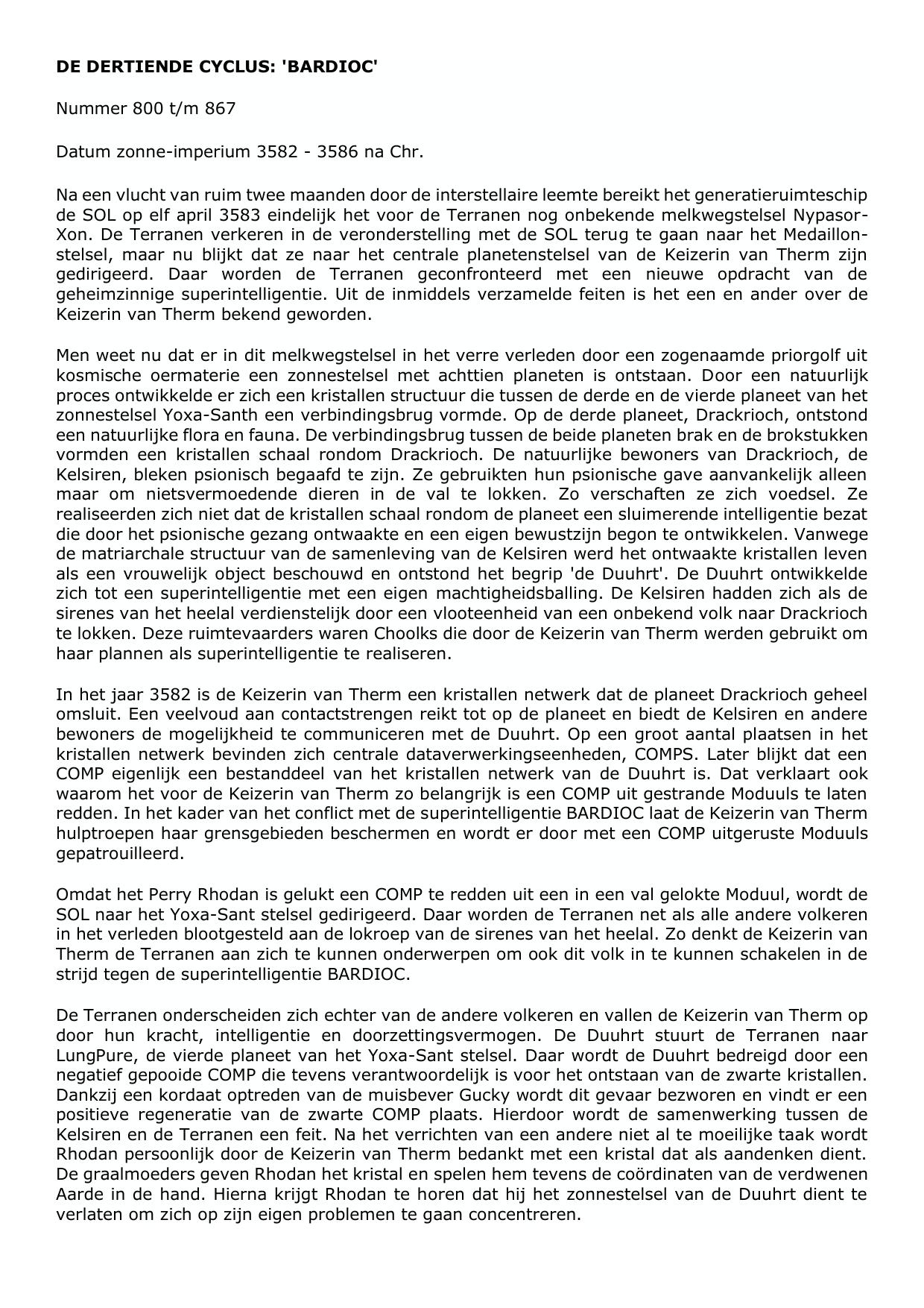 Samenvatting Cyclus 13