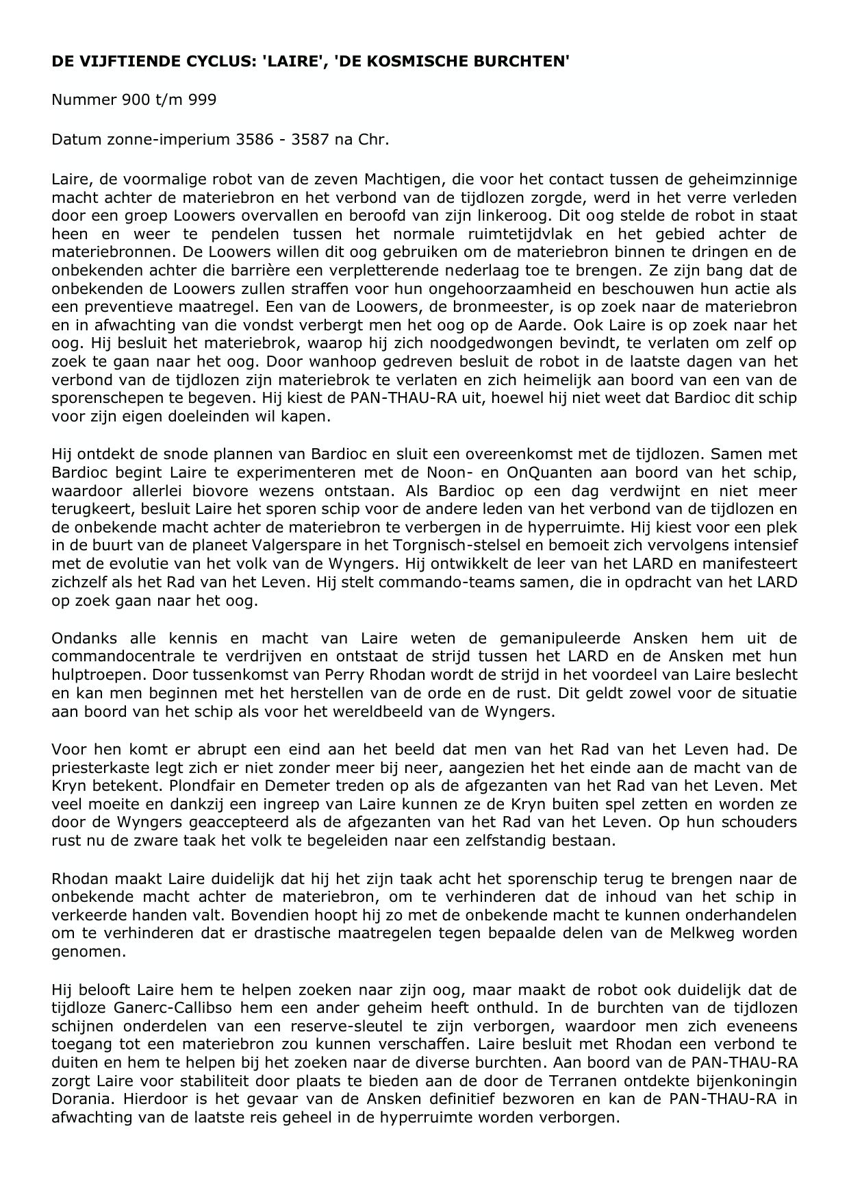 Samenvatting Cyclus 15