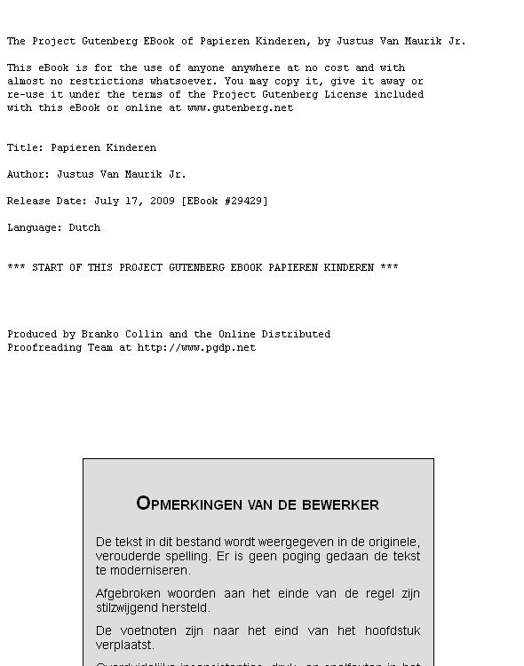 Papieren Kinderen