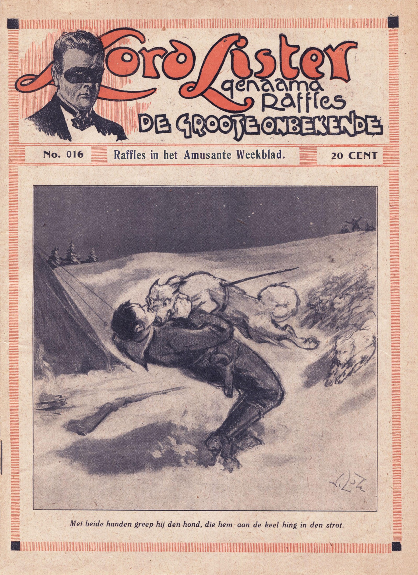 Raffles in het Amusante Weekblad 16
