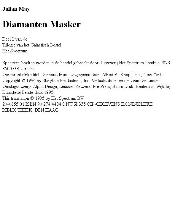 Diamanten Masker
