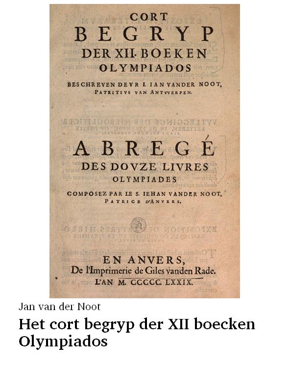 Het cort begryp der XII boecken Olympiados
