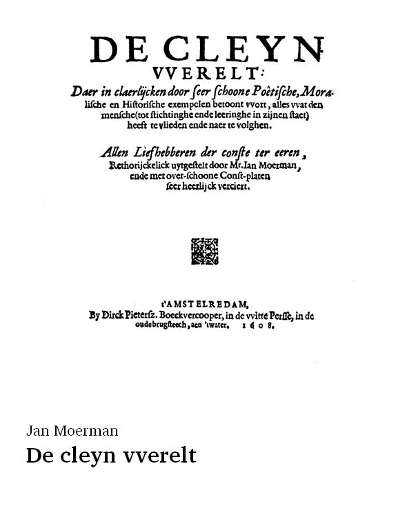 De cleyn vverelt