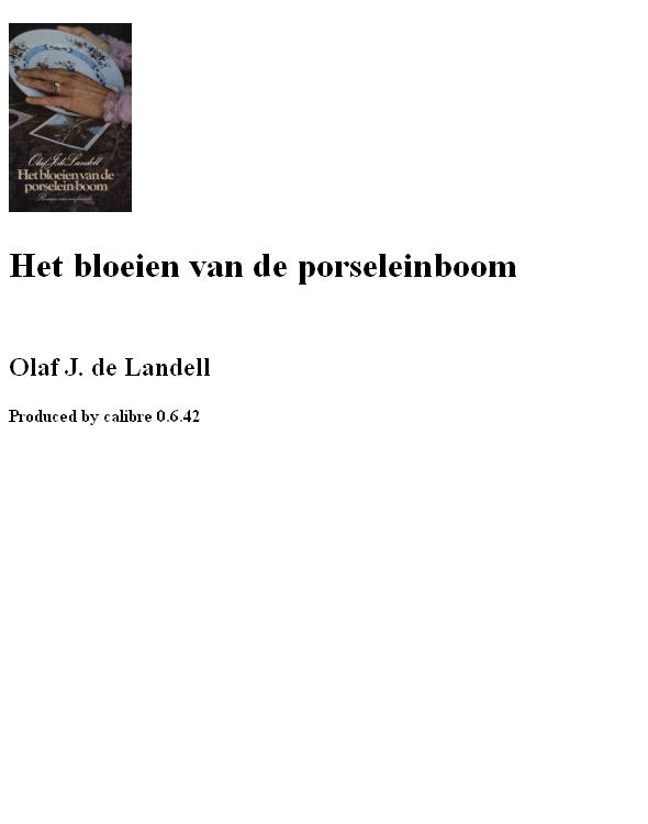 Porseleinboom 1 - Het bloeien van de porseleinboom