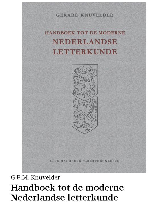 Handboek tot de moderne Nederlandse letterkunde