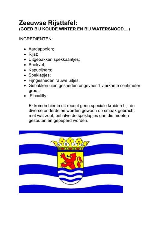 De Zeeuwse Rijsttafel
