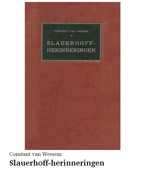 Slauerhoff-herinneringen