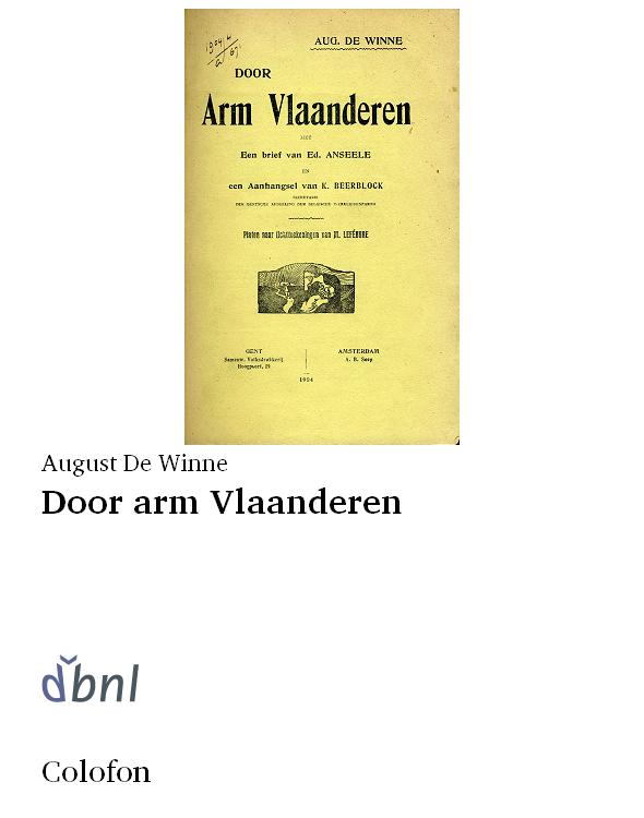 Door arm Vlaanderen