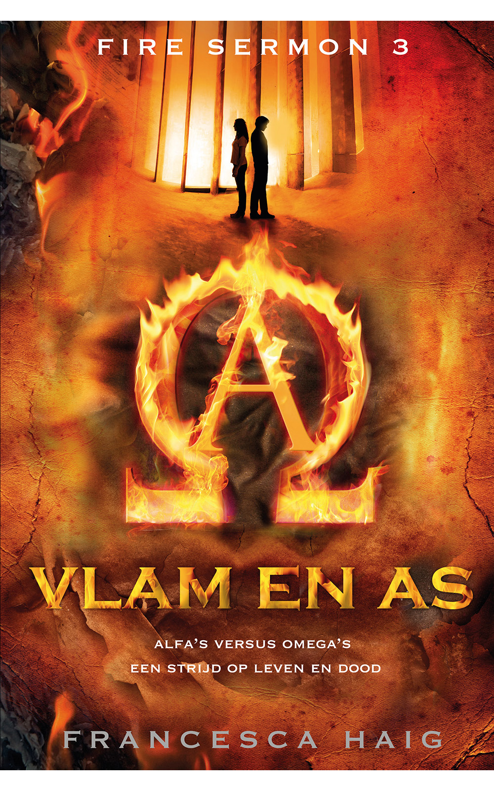 Vlam en as