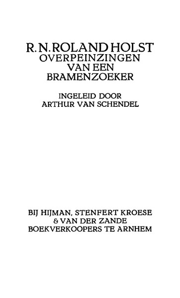 Overpeinzingen van een bramenzoeker