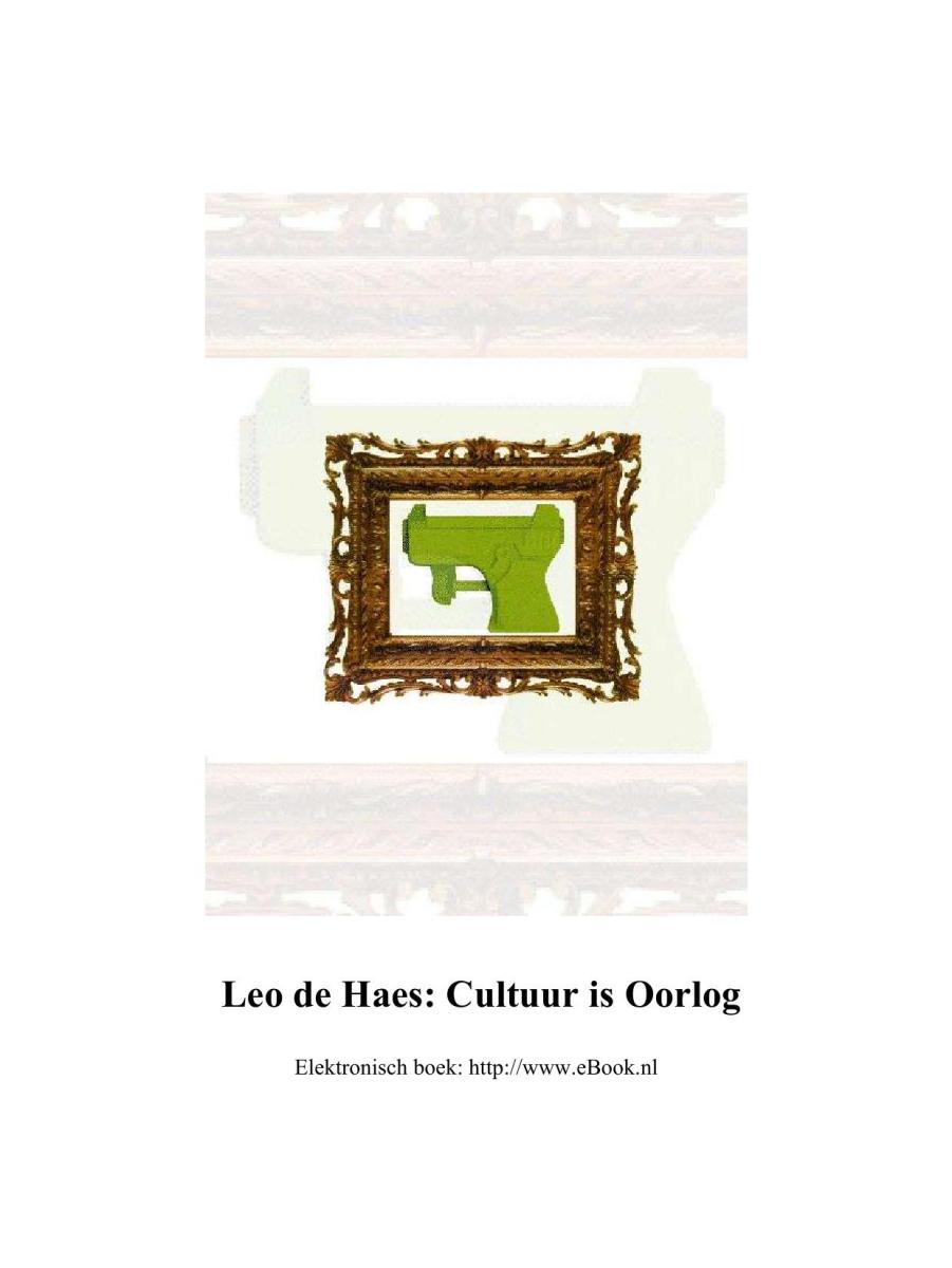 Cultuur is Oorlog